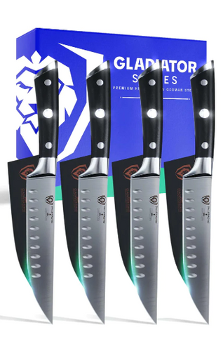 4-Piece Straight-Edge Steak Knife Set Gladiator Series | NSF Certified | proformapeakmarketing