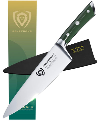 proformapeakmarketing Gladiator Series 8” Chef Knife with Army Green Handle