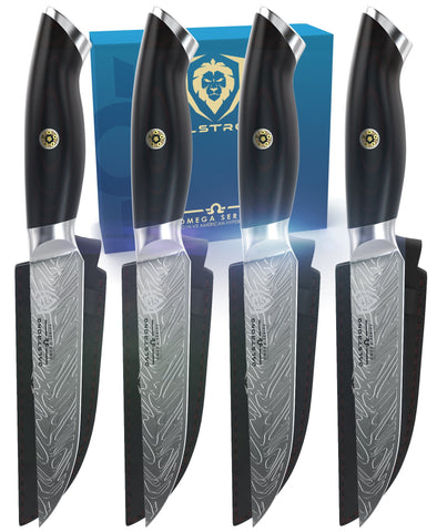 Omega Series 4-Piece Steak Knife Set - 5.5" Blade