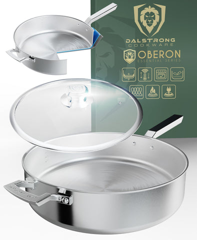 12" Sauté Frying Pan | Silver | Oberon Series | proformapeakmarketing ©