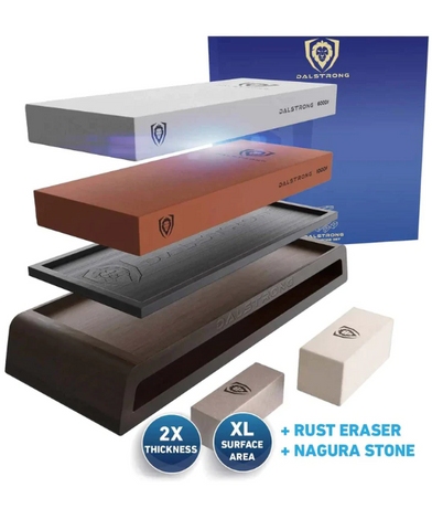 #1000 / #6000 Grit with Nagura Stone & Rust Eraser Premium Whetstone Kit proformapeakmarketing