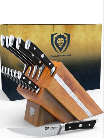 proformapeakmarketing 12-Piece Block Set Black Handles | Gladiator Series | NSF Certified