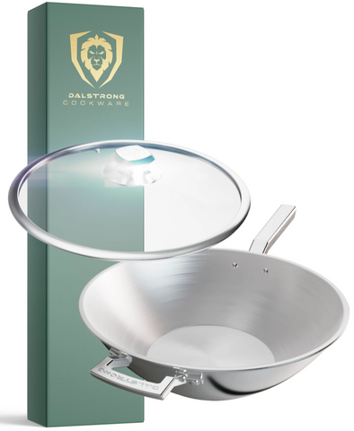 12" Frying Pan Wok | Silver | Oberon Series | proformapeakmarketing 