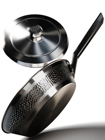 10" Frying Pan & Skillet Hammered Finish Black | Avalon Series