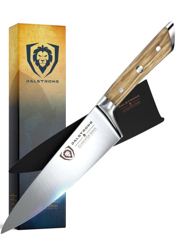 Chef Knife - 8" Olive Wood Handle | Gladiator Series | proformapeakmarketing