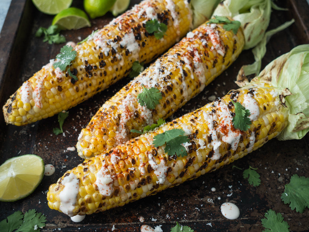 Mexican style corn on the cob