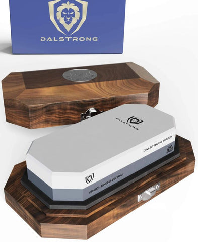 #1000 / #6000 Grit Combo with Oak Storage Box Portable Whetstone Kit